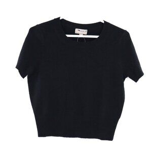 J. Crew Factory Black Short Sleeve Knit Tee